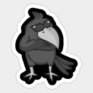 Raven bird crow jackdaw jay hooded crow cute Sticker